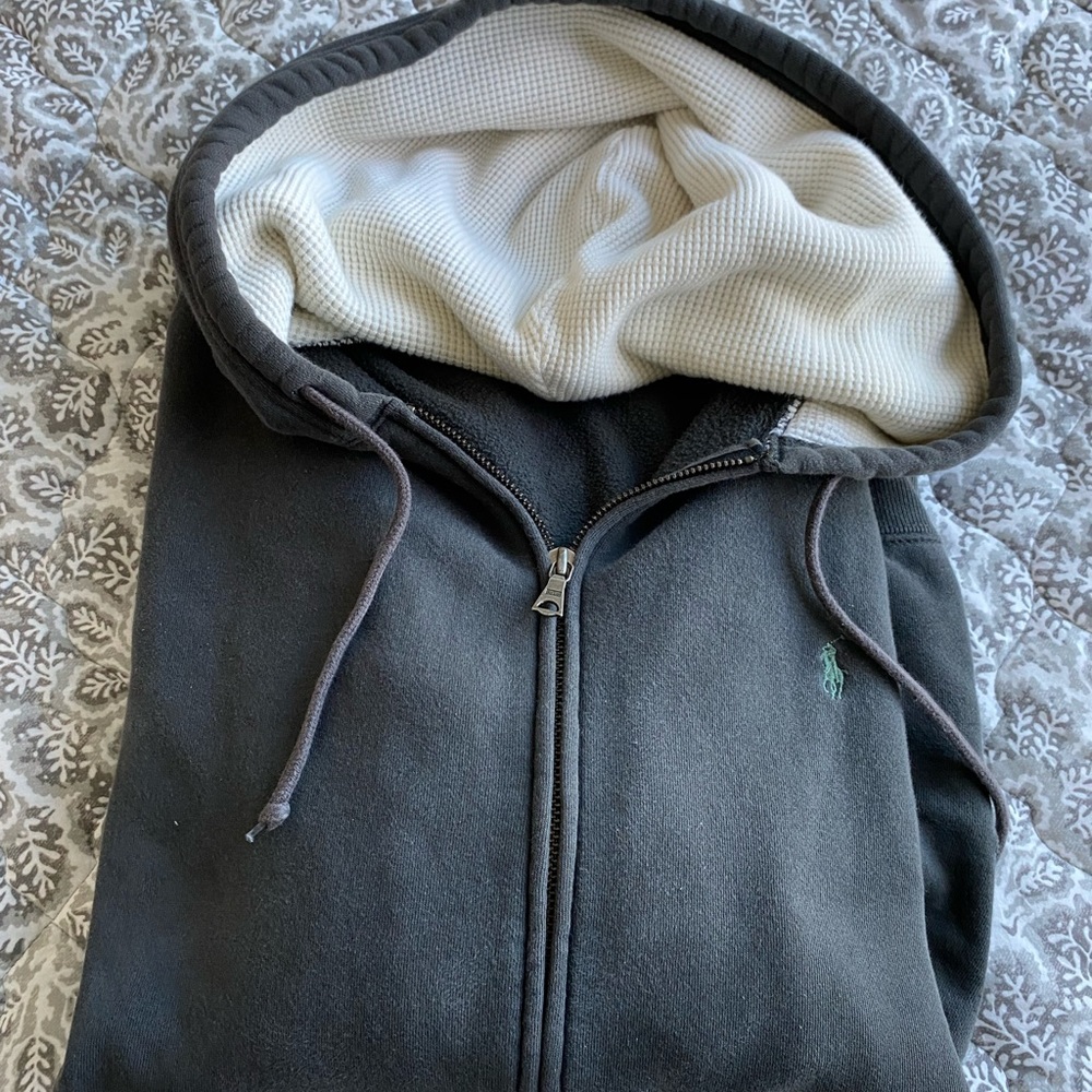 Polo Ralph Lauren zip-up sweatshirt with hood. Men’s size M